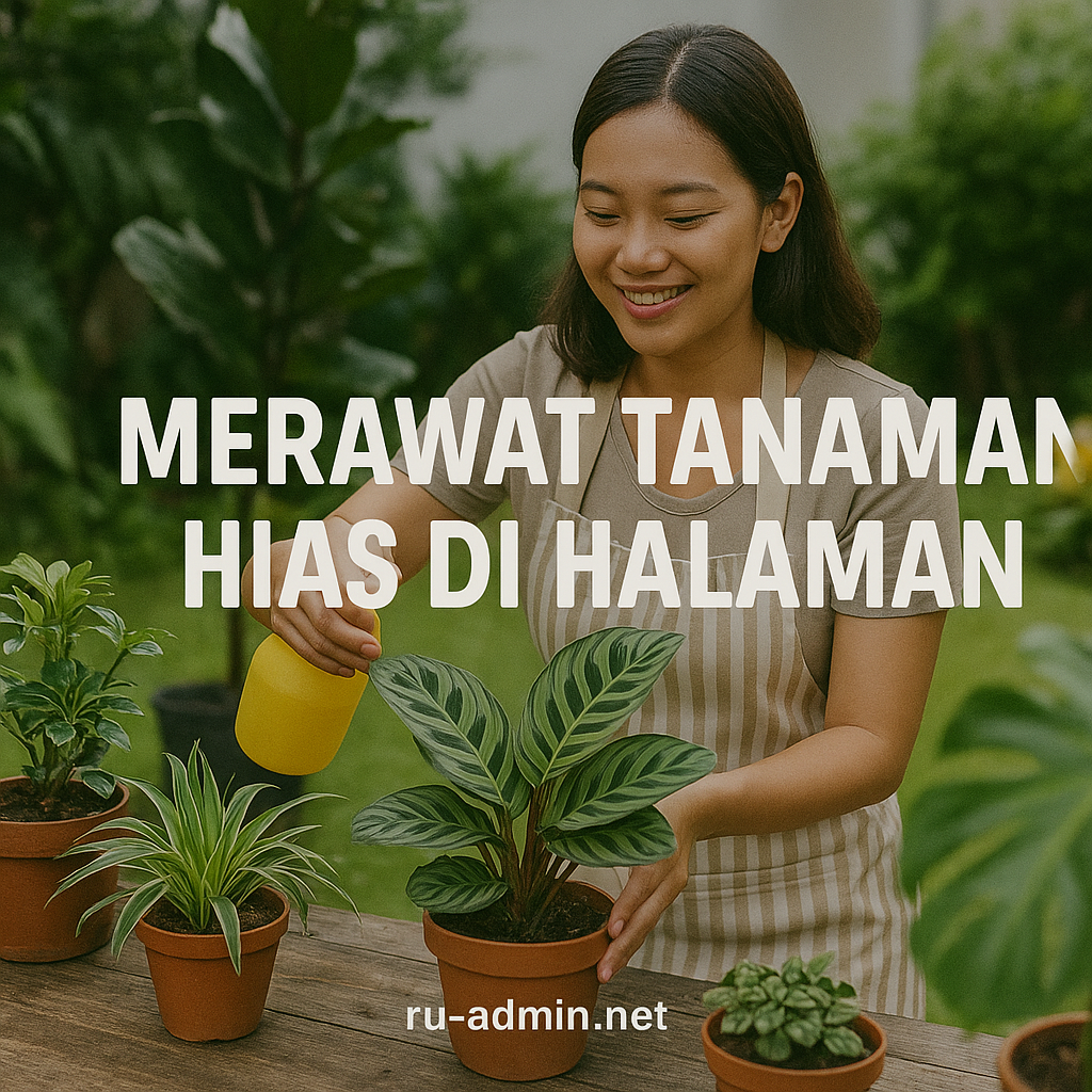 Merawat Tanaman Hias di Halaman
