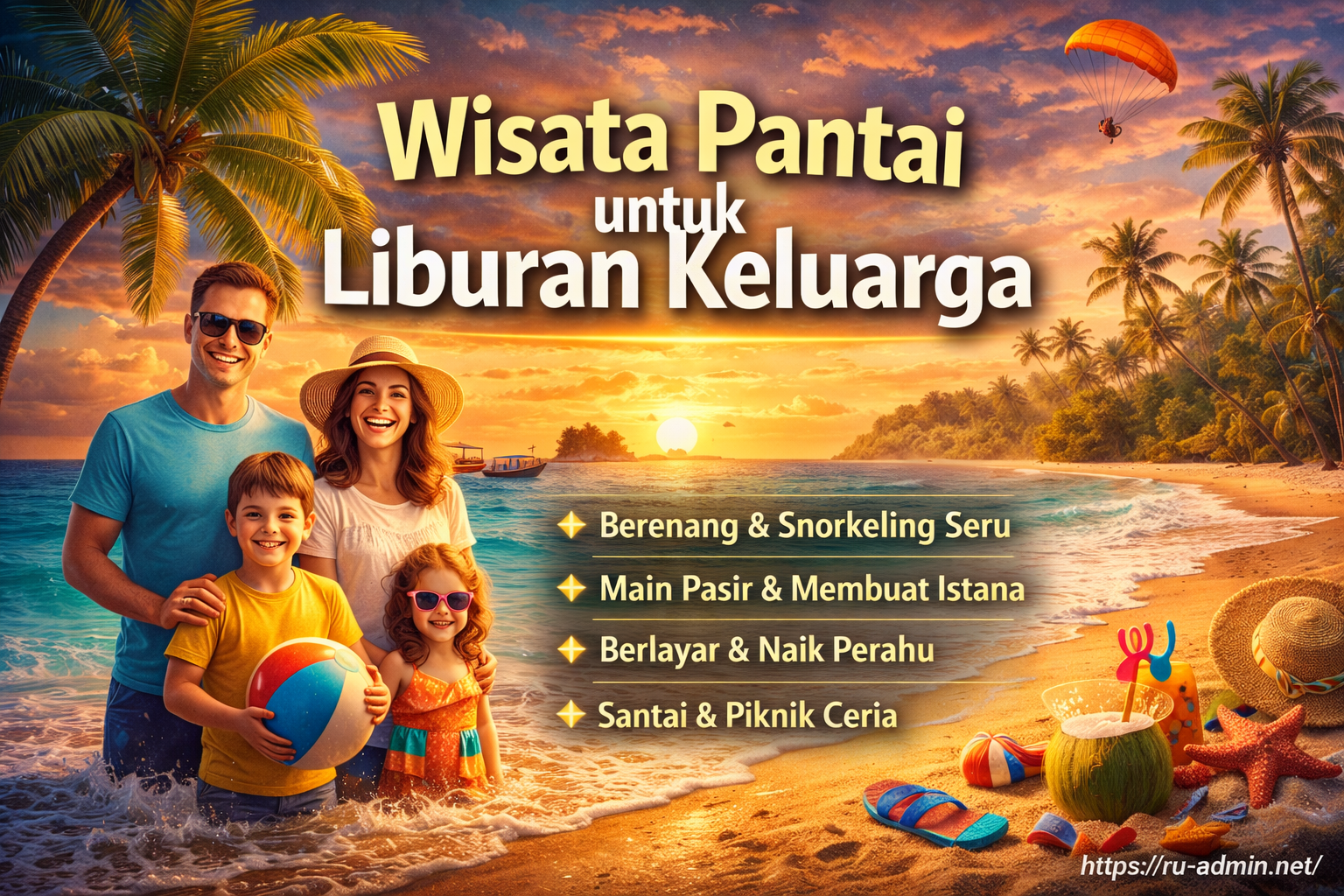 Wisata Pantai untuk Liburan Keluarga