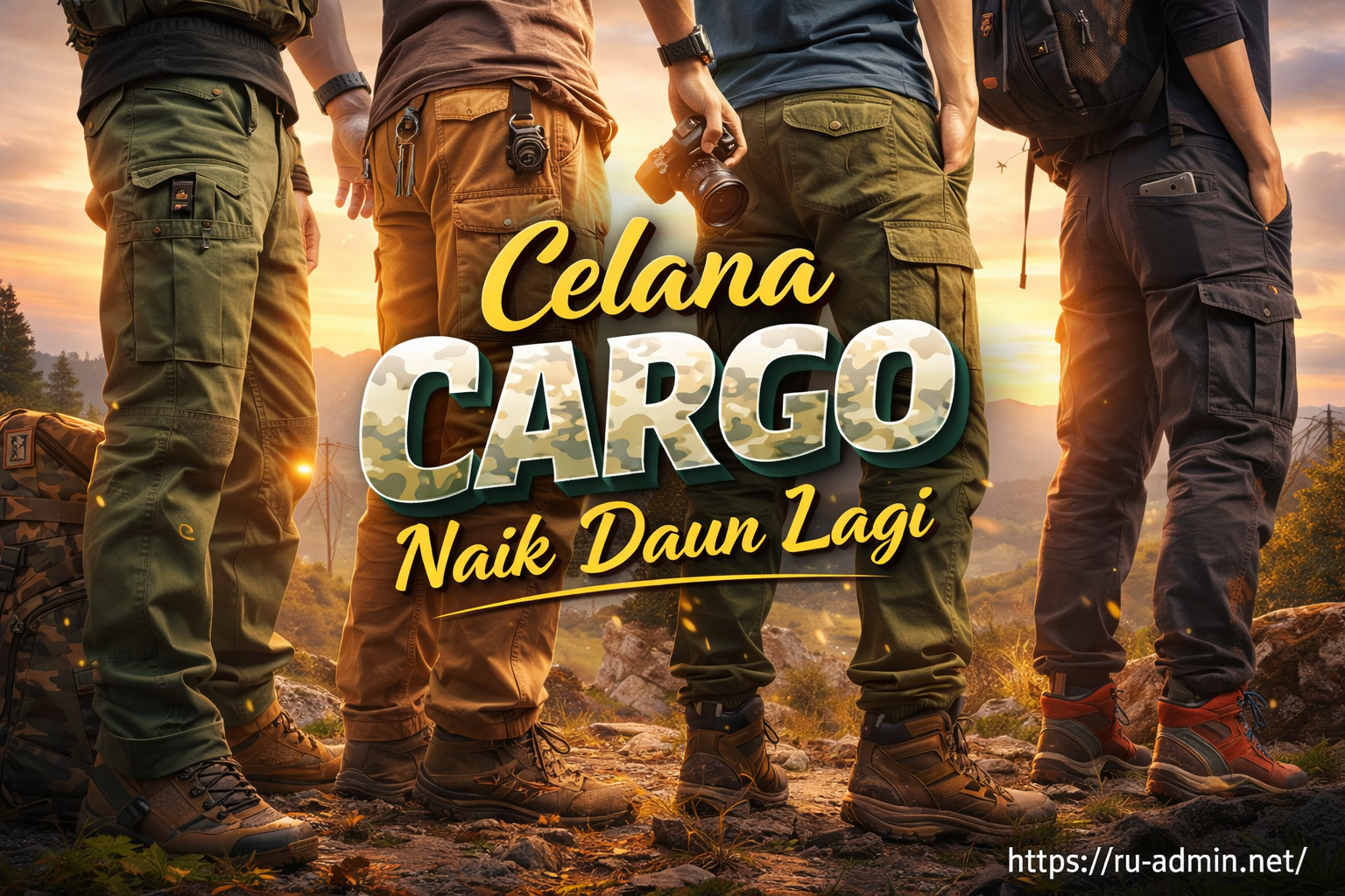 Celana Cargo Naik Daun Lagi